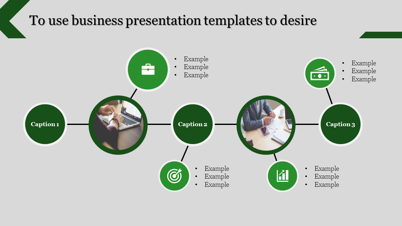 Effective Business Presentation Templates-Connected Circles